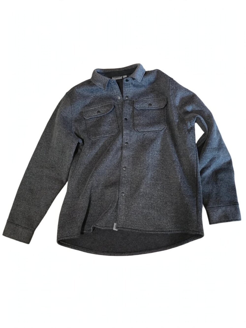 Free Country Mens XXL NWT Fleece Lined Shirt Jacket Charcoal Gray Snap